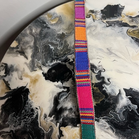 Vintage multicolor tapestry belt - Picture 9 of 11